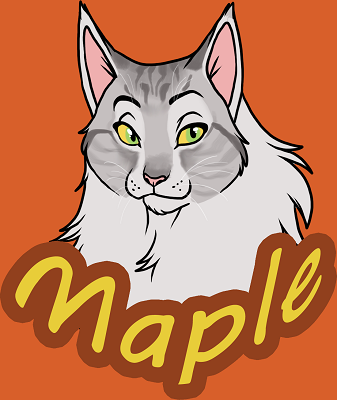 Drawing of Maine coon